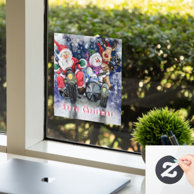 Happy Christmas Friends Funny Window Cling (Office)