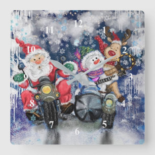 Happy Christmas Friends Wall Clock