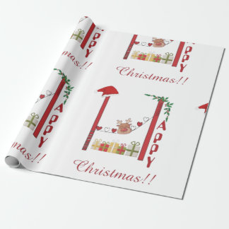 Happy Christmas Gift Wrappers Wrapping Paper