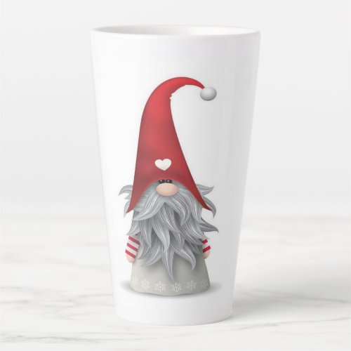 happy Christmas Gnome Latte Mug