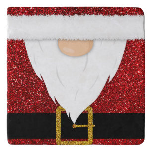 Happy Christmas gnome Merry Xmas gnomes winter, gr Trivet