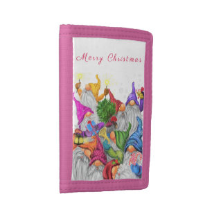 Happy Christmas Gnome Trifold Wallet Gift