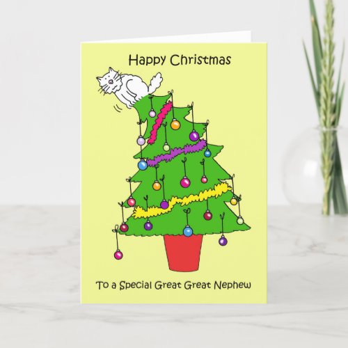 Happy Christmas Great Great Nephew Holiday Card