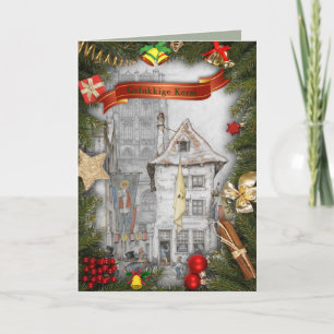 Happy Christmas Greetings Holiday Card
