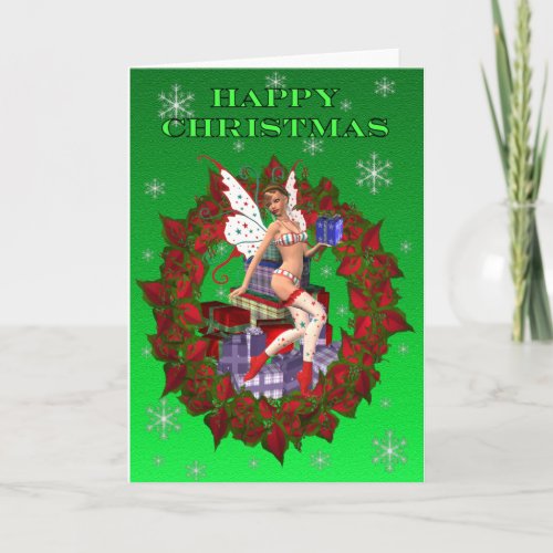 happy christmas holiday card