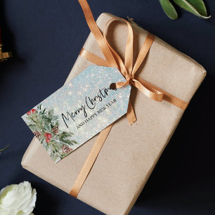 Happy Christmas Holidays Gift Tags