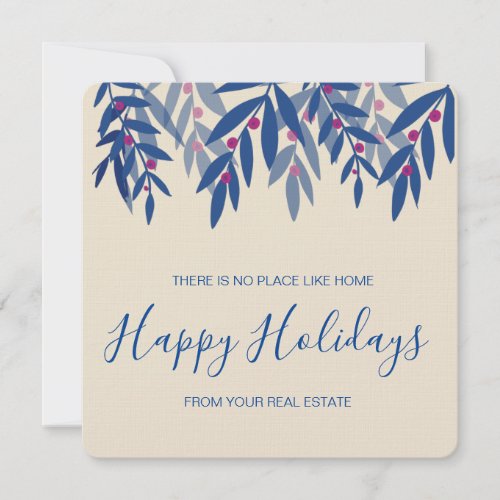 Happy Christmas house anniversary real estate Card