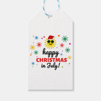 Happy Christmas in July Gift Tags