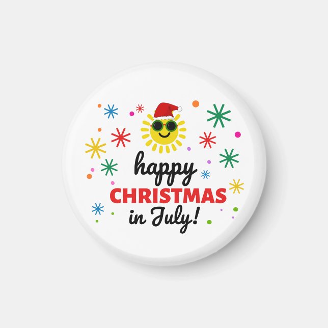 Happy Christmas in July Magnet (Front)