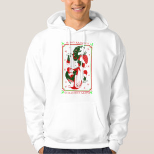 happy christmas krampus santa hoodie
