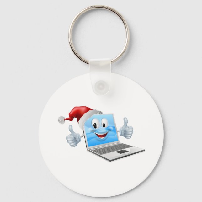 Happy Christmas laptop Keychain (Front)