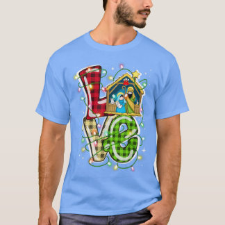 Happy Christmas Love Nativity Laurie Furnell XMas  T-Shirt