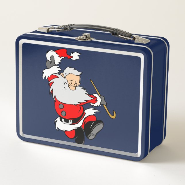 Happy Christmas Metal Lunch Box (Front)