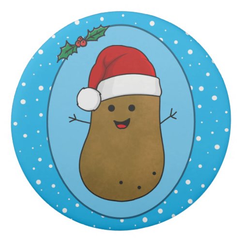 Happy Christmas Potato  Eraser