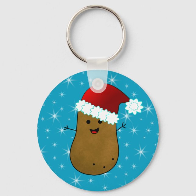 Happy Christmas Potato Keychain (Front)