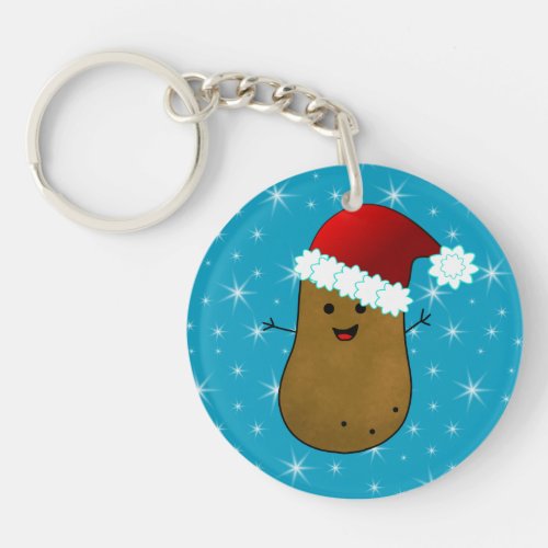 Happy Christmas Potato Keychain