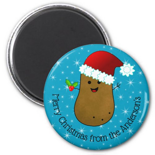 Happy Christmas Potato Personalized  Magnet