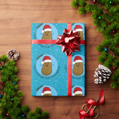 Happy Christmas Potato Personalized Wrapping Paper