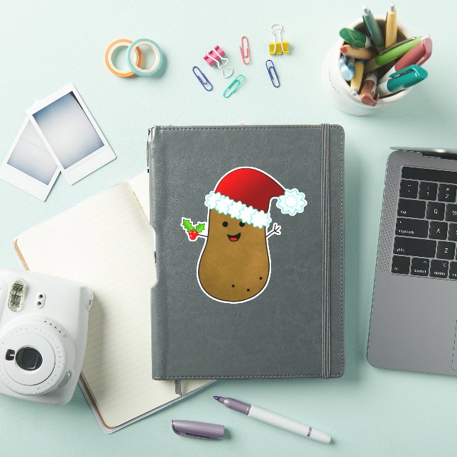 Happy Christmas Potato Sticker (iPad Cover)