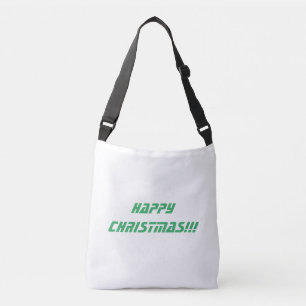 Happy Christmas Printed Text Name Wedding Gifts Crossbody Bag