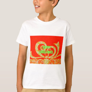 Happy Christmas Red and Gold T-Shirt