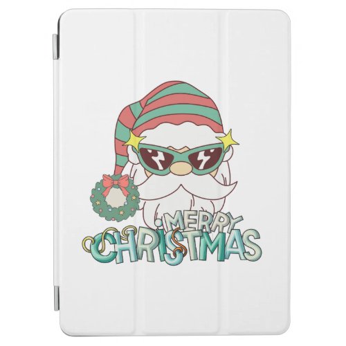 Happy Christmas Retro Vintage Santa Claus  iPad Air Cover