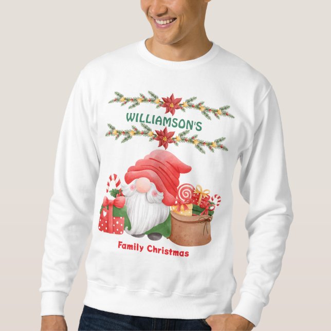 Happy Christmas | Santa Claus Say  Personalized  Sweatshirt (Front)