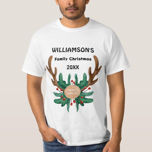 Happy Christmas | Santa Claus Say  Personalized T-Shirt (Front)