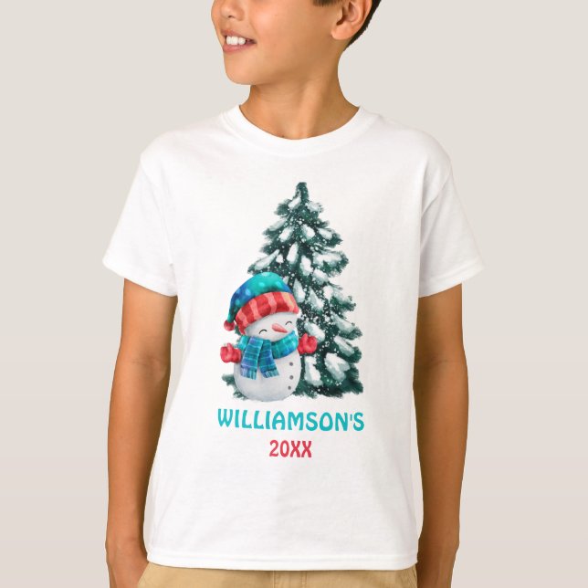 Happy Christmas | Santa Claus Say  Personalized  T-Shirt (Front)