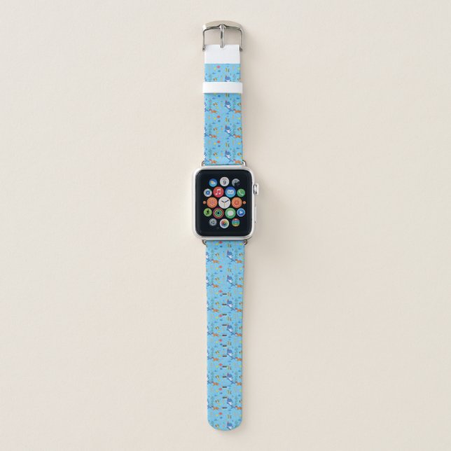 Happy Christmas Shark Apple Watch Band (Front)