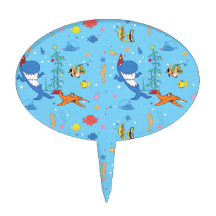 Happy Christmas Shark Cake Topper