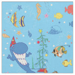 Happy Christmas Shark Fabric