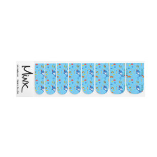 Happy Christmas Shark Minx Nail Art
