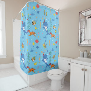 Happy Christmas Shark Shower Curtain