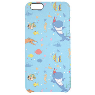 Happy Christmas Shark Clear iPhone 6 Plus Case