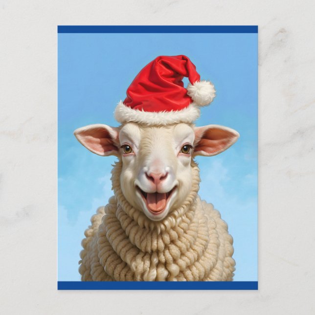 happy christmas sheep - update postcard (Front)