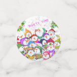 Happy Christmas Snowmans Party Confetti<br><div class="desc">Confetti with Happy Snowmans Christmas Party Funny Drawing Cartoon Snowman Celebration Gift - or Choose / Add Your Unique Text / Font / Color - Make Your Special Gift - Resize and move or remove and add elements / image with customization tool ! - Drawing and Design by MIGNED. You...</div>