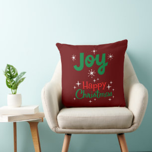 Happy Christmas Throw Pillow