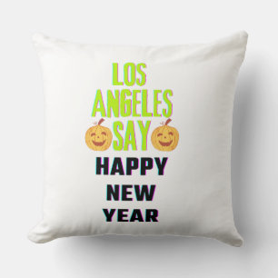 happy christmas throw pillow
