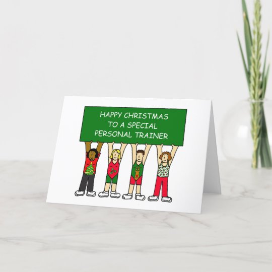 Happy Christmas to a Special Personal Trainer. Holiday Card | Zazzle.com