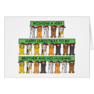 Happy Christmas to Brother and His Husband Cards
