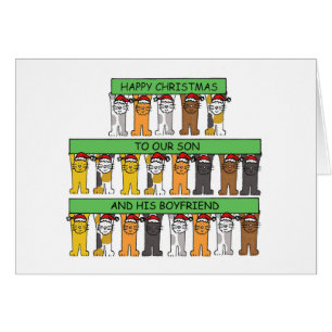Happy Christmas to Our Son and His Boyfriend Cards