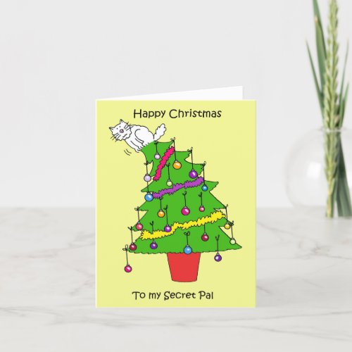 Happy Christmas to Secret Pal Holiday Card