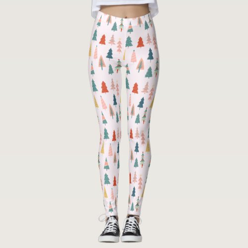 Happy Christmas Trees Leggings