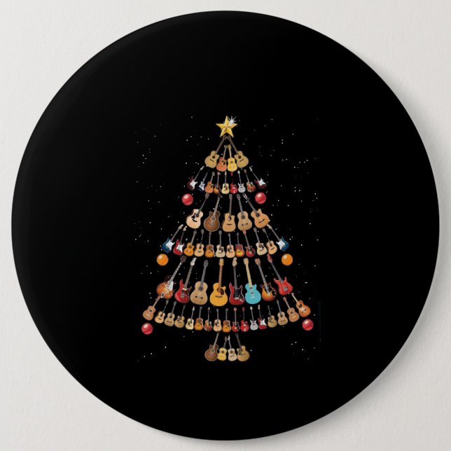 Happy Christmas|Ukulele Instrument Christmas Tree Button (Front)
