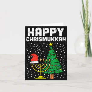 Happy Christmukkah Jewish Christmas Hanukkah Chanu Card