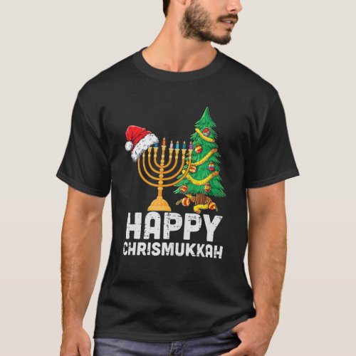 Happy Christmukkah Jewish Christmas Hanukkah Chanu T_Shirt