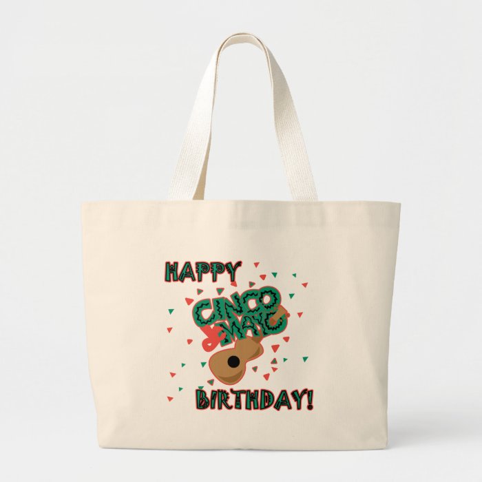 Happy Cinco de Mayo Birthday Tote Bags