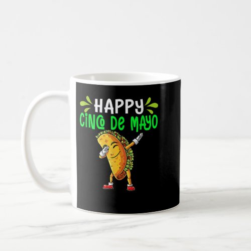 Happy Cinco De Mayo Cute Taco Mexican Coffee Mug
