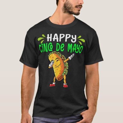 Happy Cinco De Mayo Cute Taco Mexican T_Shirt